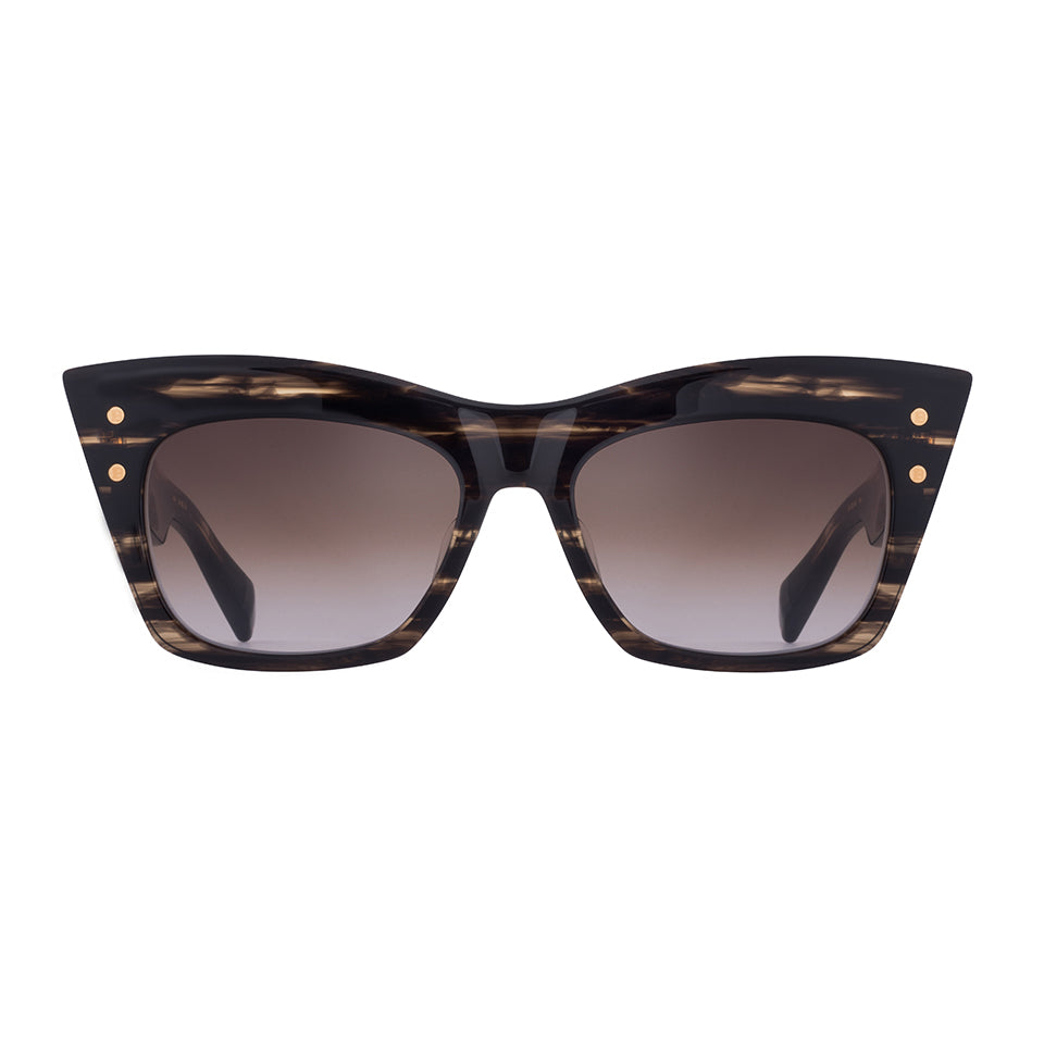 B - II - Dark Brown Swirl - Gold