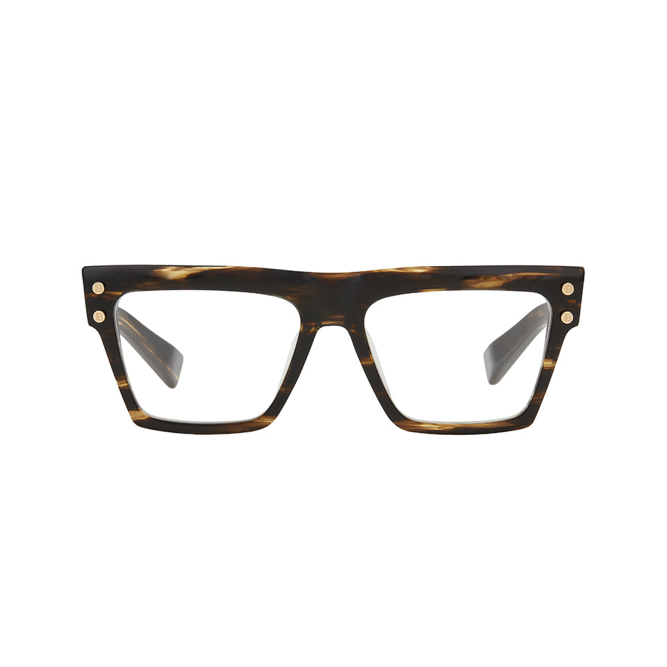 B - V - Dark Brown Swirl - White Gold
