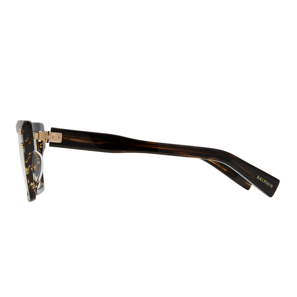 B - V - Dark Brown Swirl - White Gold