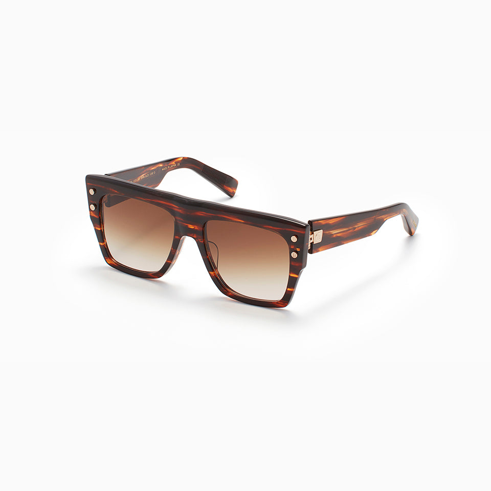 B-I - Medium Brown Swirl  - White Gold