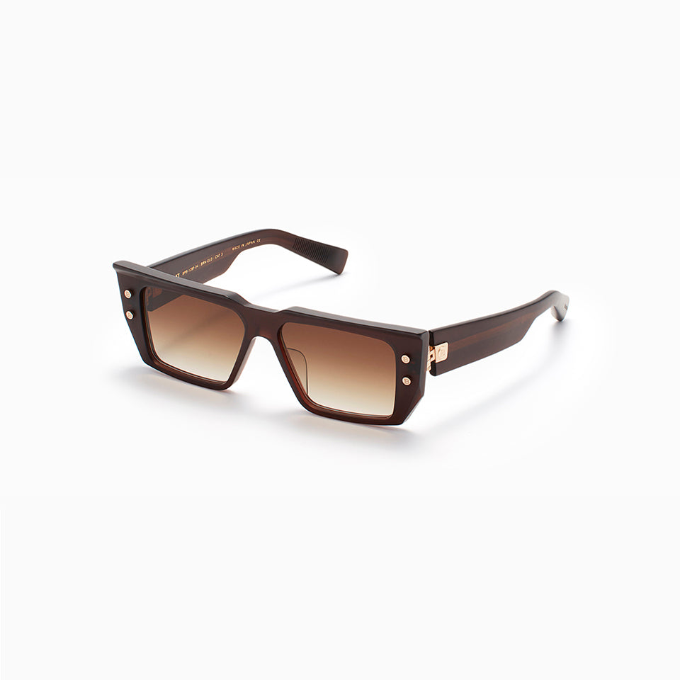 B-VI - Matte Brown  - White Gold