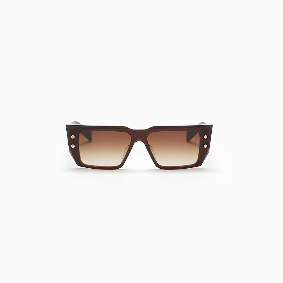 B-VI - Matte Brown  - White Gold
