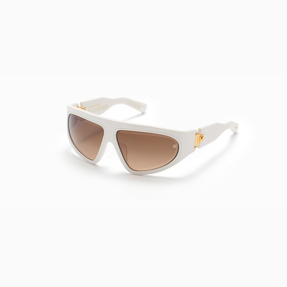 B - ESCAPE - Matte White  - Yellow Gold