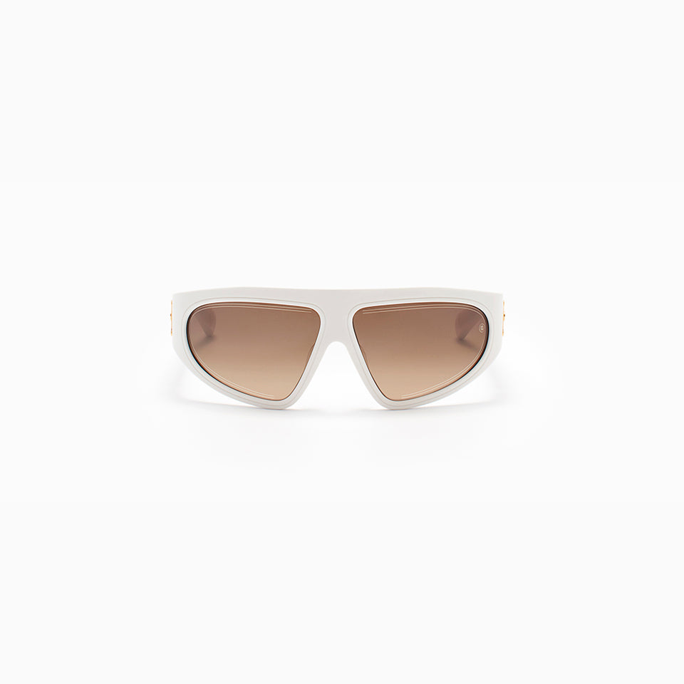 B - ESCAPE - Matte White  - Yellow Gold