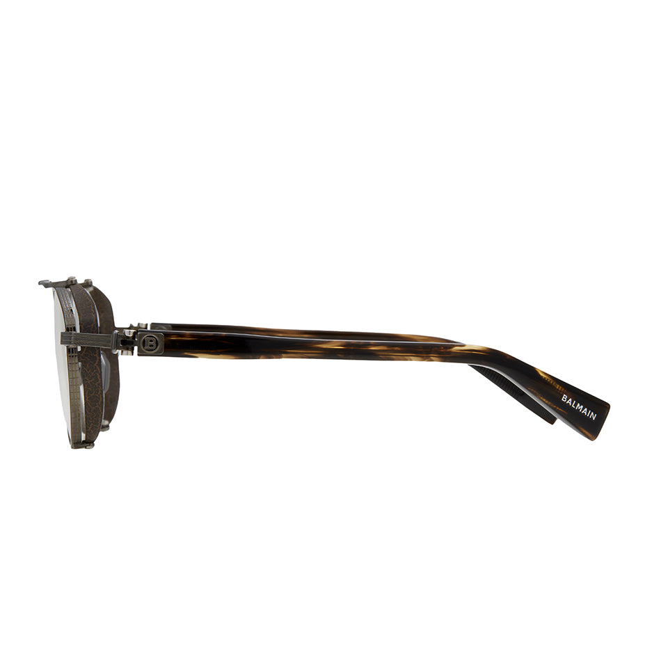 BRIGADE - IV - Black Rhodium - Dark Brown Swirl