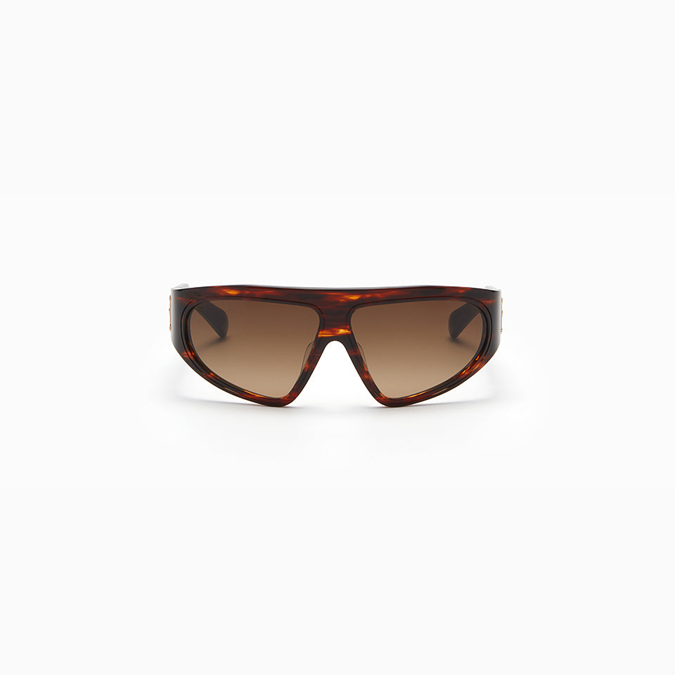 B - ESCAPE - Brown Swirl - White Gold