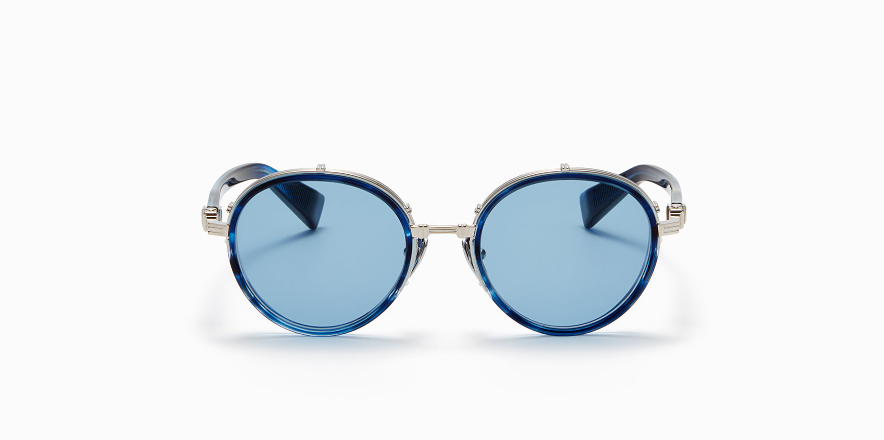 LEGION - IV - Blue Swirl - Brushed Silver