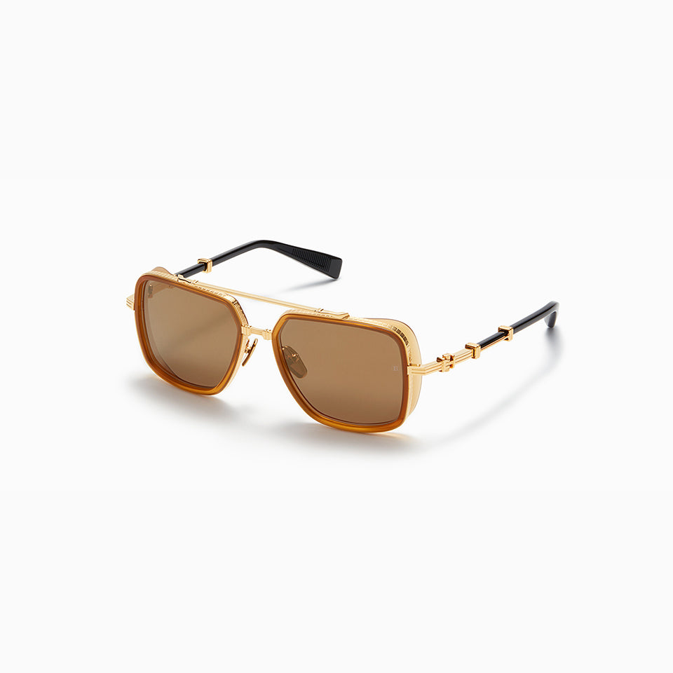 OFFICIER - 5 micron 18K Gold  - Amber - Black