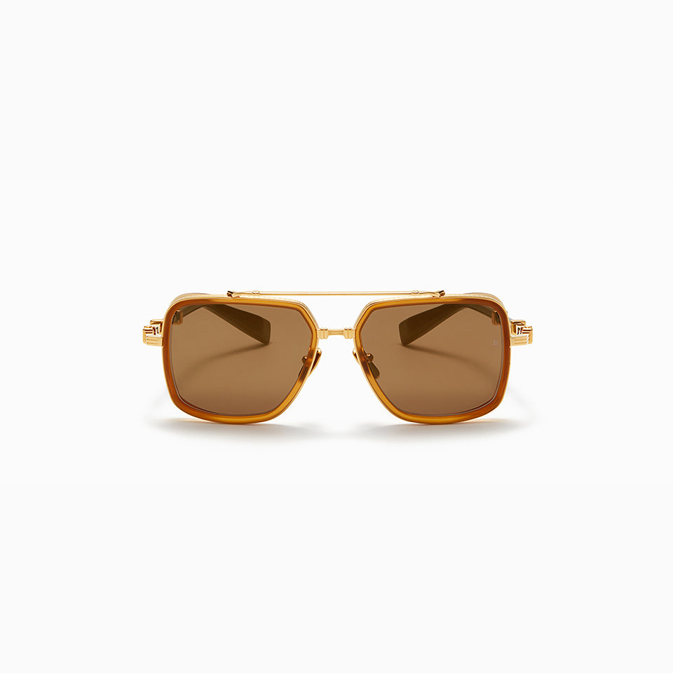OFFICIER - 5 micron 18K Gold  - Amber - Black