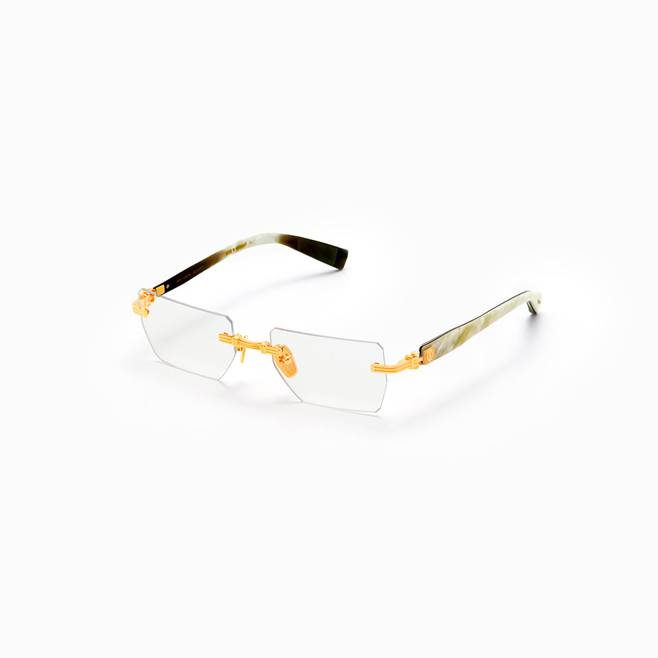 PIERRE - 5 micron 18K Gold  - White Buffalo Genuine Horn (LIMITED EDTION COLOR)