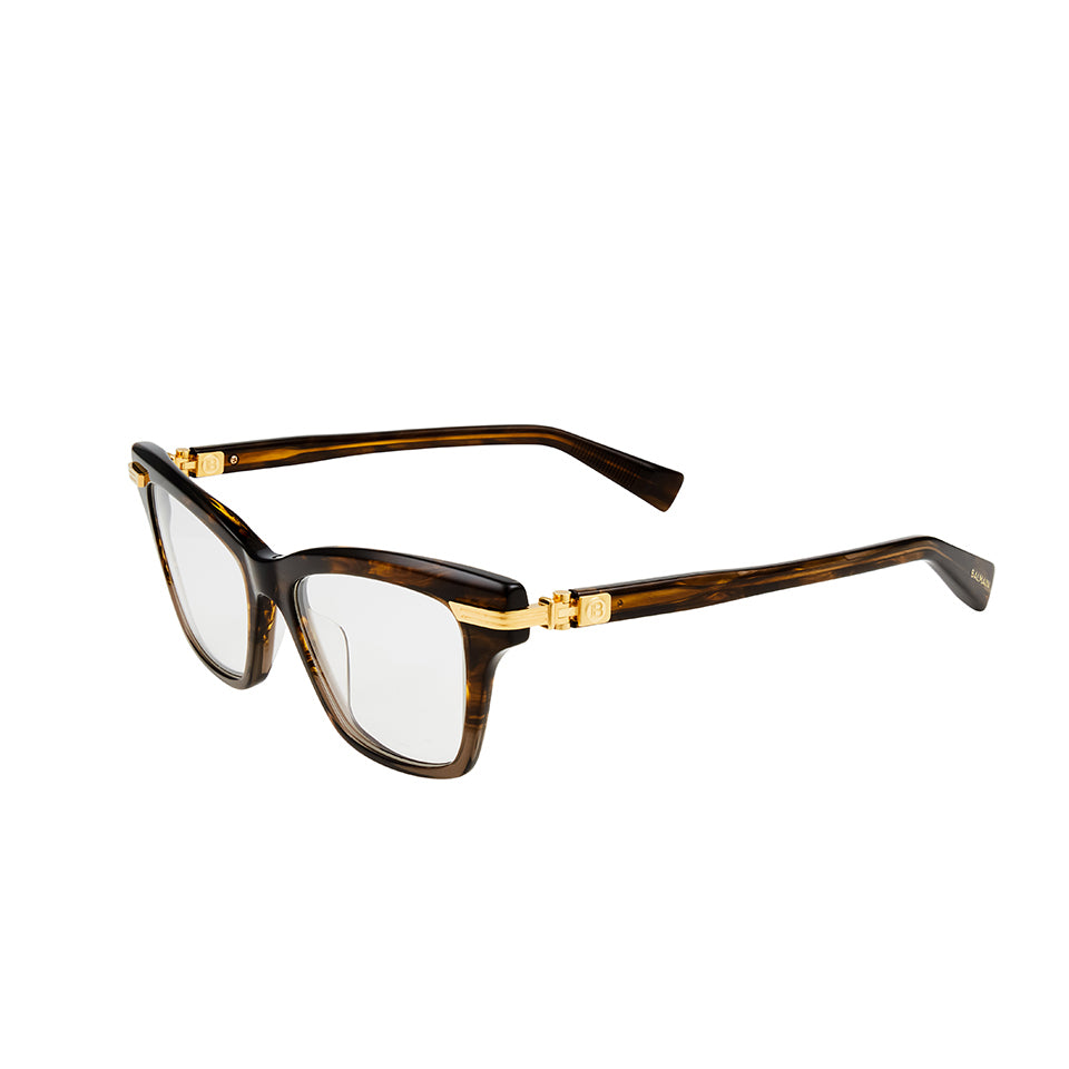 SENTINELLE -III - Dark Brown Swirl to Light Brown Crystal - Gold